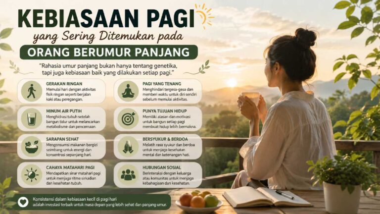 Kebiasaan Pagi yang Sering Ditemukan pada Orang Berumur Panjang