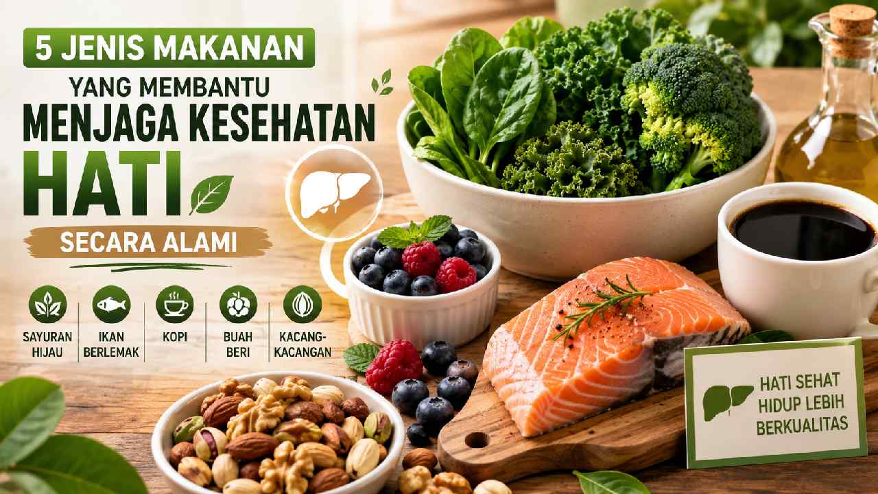 5 Jenis Makanan yang Membantu Menjaga Kesehatan Hati Secara Alami