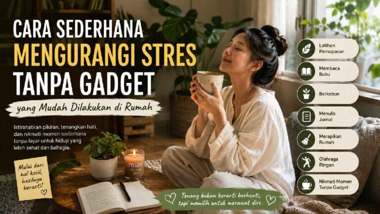 Cara Sederhana Mengurangi Stres Tanpa Gadget yang Mudah Dilakukan di Rumah