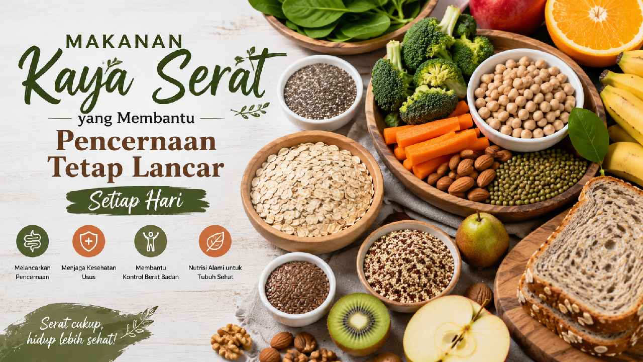 Makanan Kaya Serat yang Membantu Pencernaan Tetap Lancar Setiap Hari