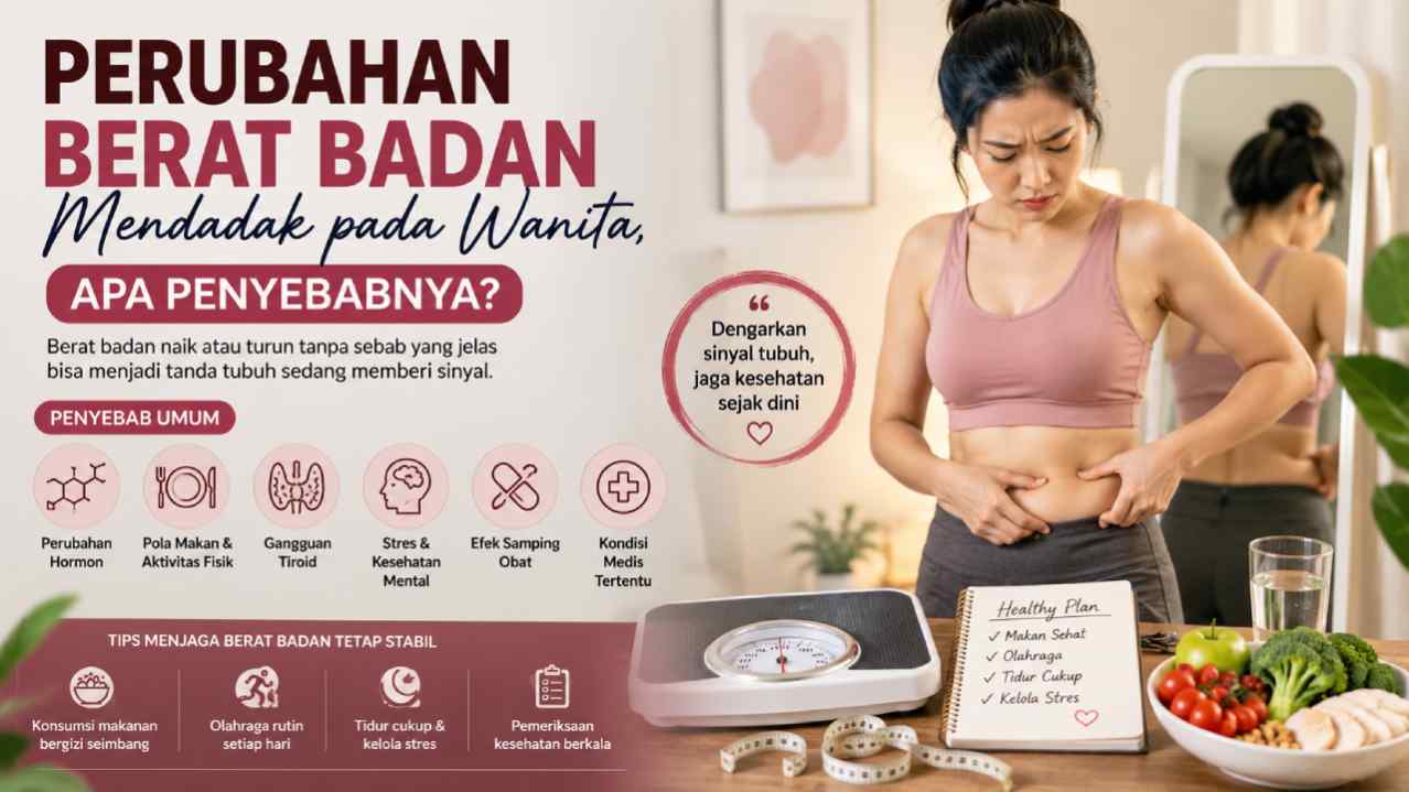 Perubahan Berat Badan Mendadak pada Wanita, Apa Penyebabnya?