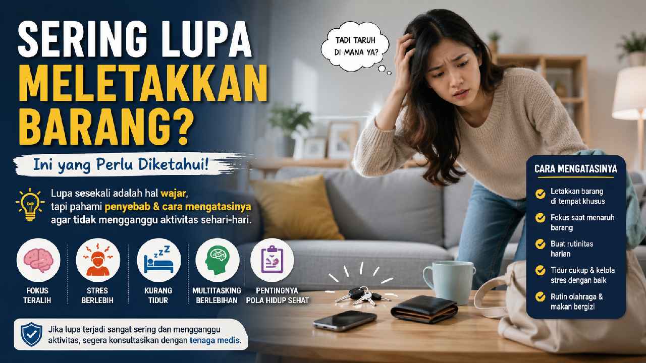 Sering Lupa Meletakkan Barang? Ini yang Perlu Diketahui