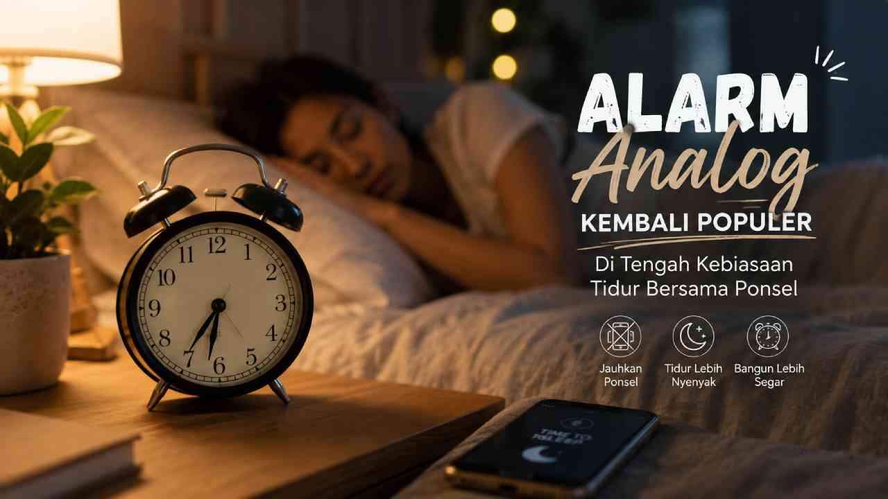 Alarm Analog Kembali Populer di Tengah Kebiasaan Tidur Bersama Ponsel