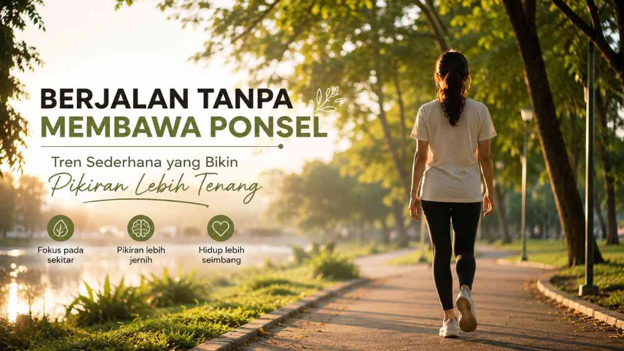 Berjalan Tanpa Membawa Ponsel, Tren Sederhana yang Bikin Pikiran Lebih Tenang
