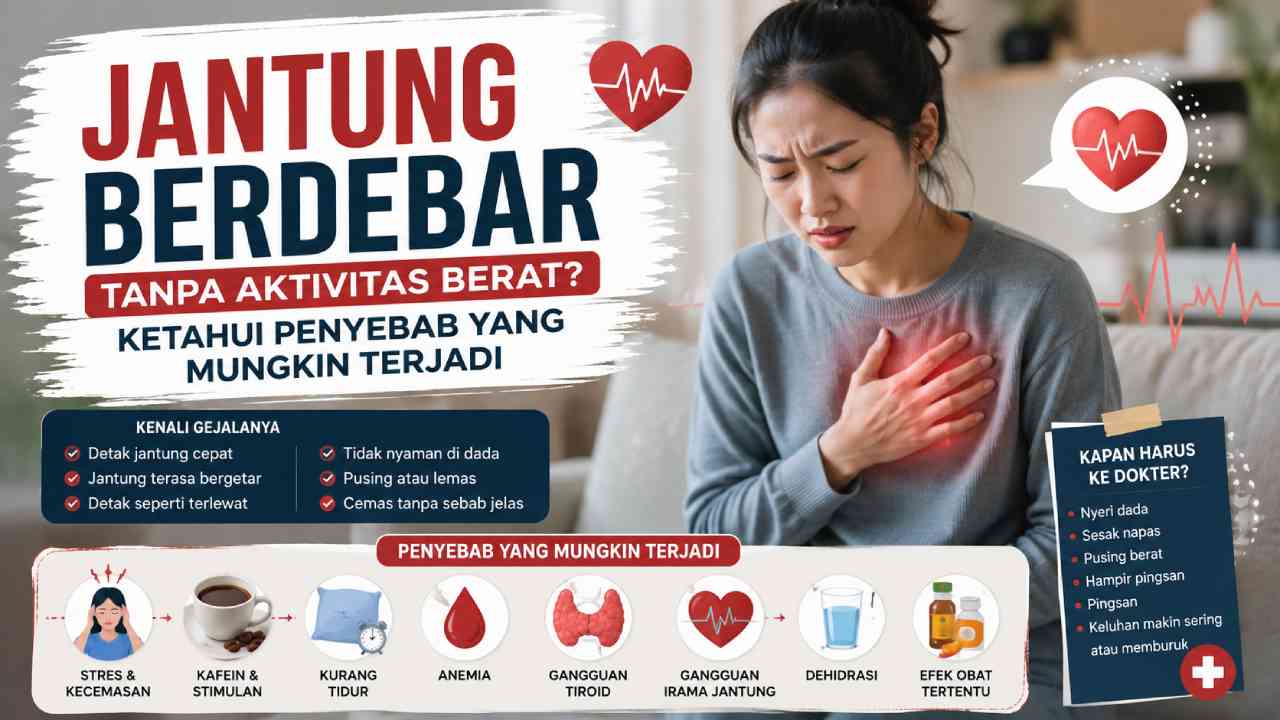 Jantung Berdebar Tanpa Aktivitas Berat? Ketahui Penyebab yang Mungkin Terjadi