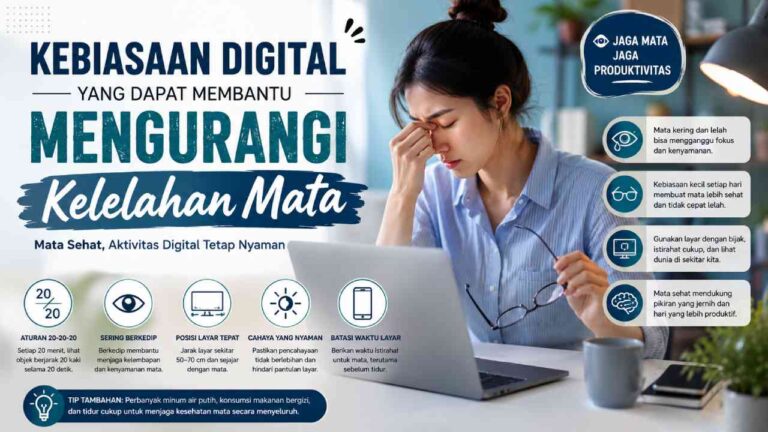 Kebiasaan Digital yang Dapat Membantu Mengurangi Kelelahan Mata