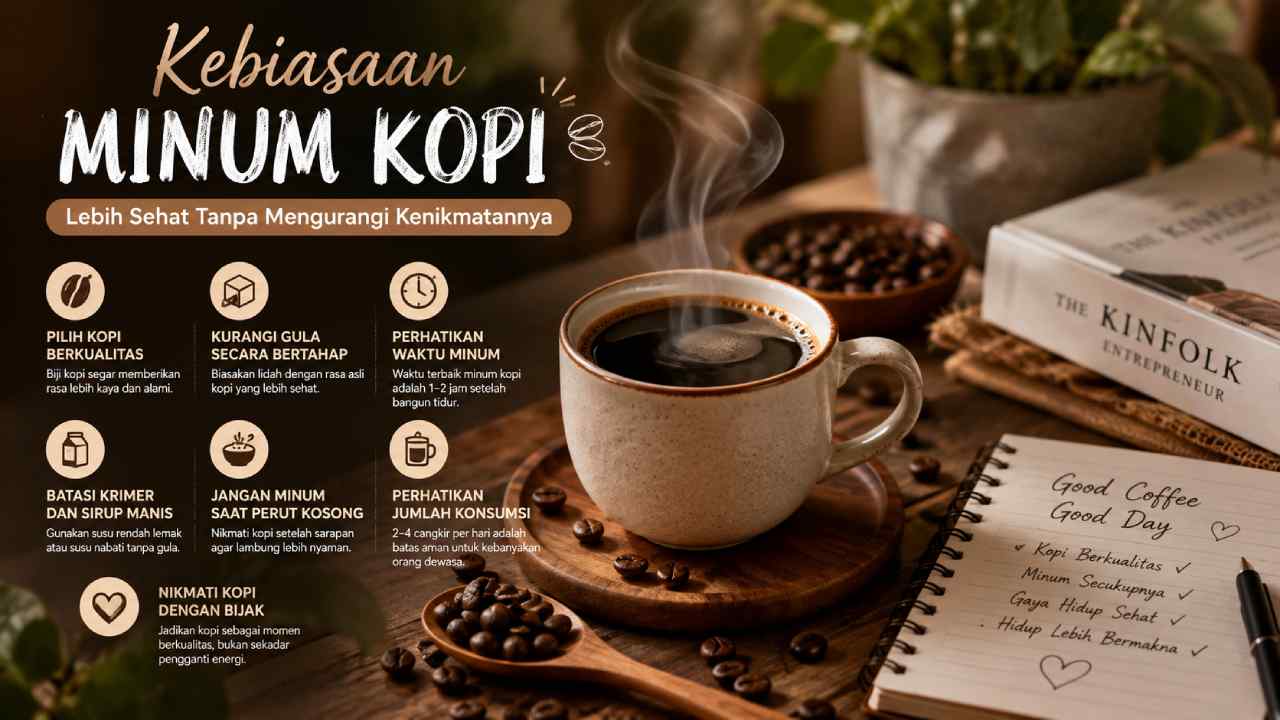 Kebiasaan Minum Kopi yang Lebih Sehat Tanpa Mengurangi Kenikmatannya