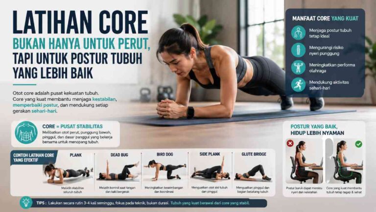 Latihan Core Tidak Hanya Membentuk Perut, tetapi Juga Menjaga Postur Tubuh