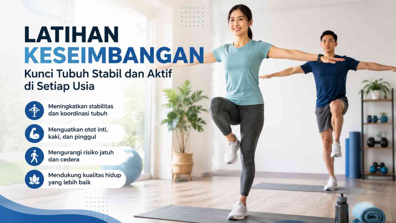 Latihan Keseimbangan Menjadi Bagian Penting Program Kebugaran Orang Dewasa