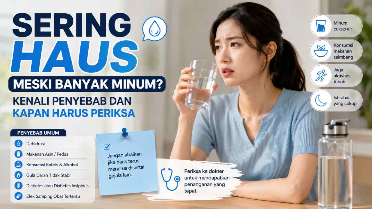 Sering Haus Meski Banyak Minum? Kenali Penyebab dan Kapan Harus Periksa