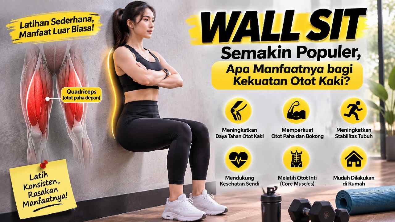 Wall Sit Semakin Populer, Apa Manfaatnya bagi Kekuatan Otot Kaki?