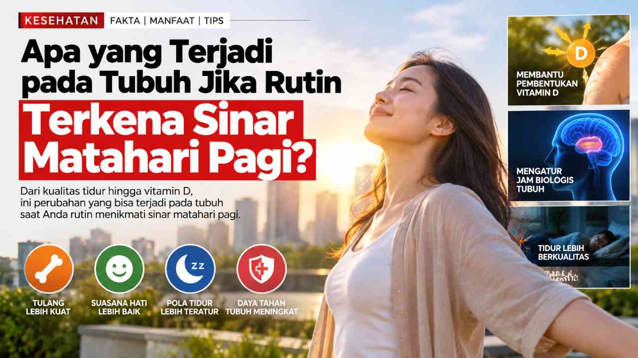 Apa yang Terjadi pada Tubuh Jika Rutin Terkena Sinar Matahari Pagi?