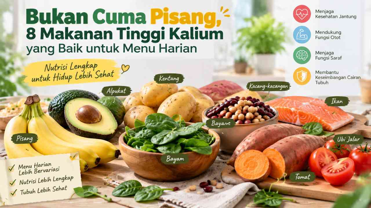 Bukan Cuma Pisang, 8 Makanan Tinggi Kalium yang Baik untuk Menu Harian