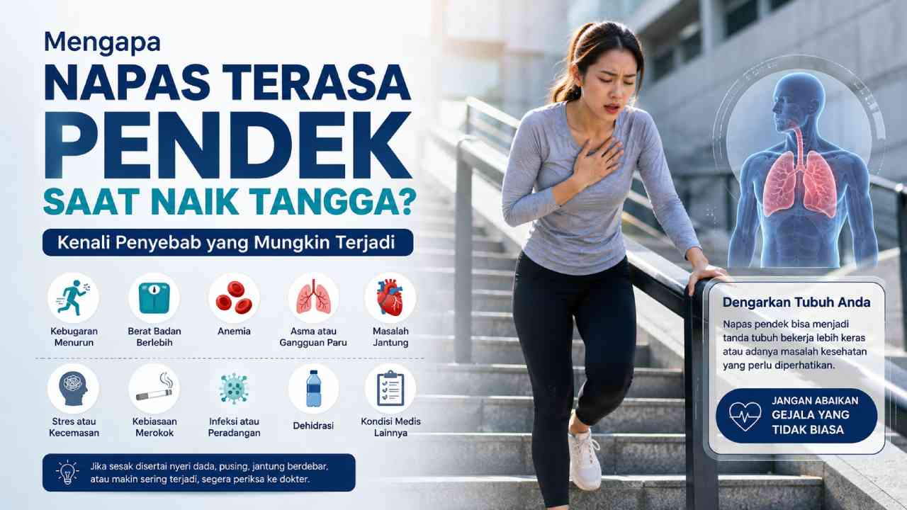 Mengapa Napas Terasa Pendek Saat Naik Tangga? Kenali Penyebab yang Mungkin Terjadi