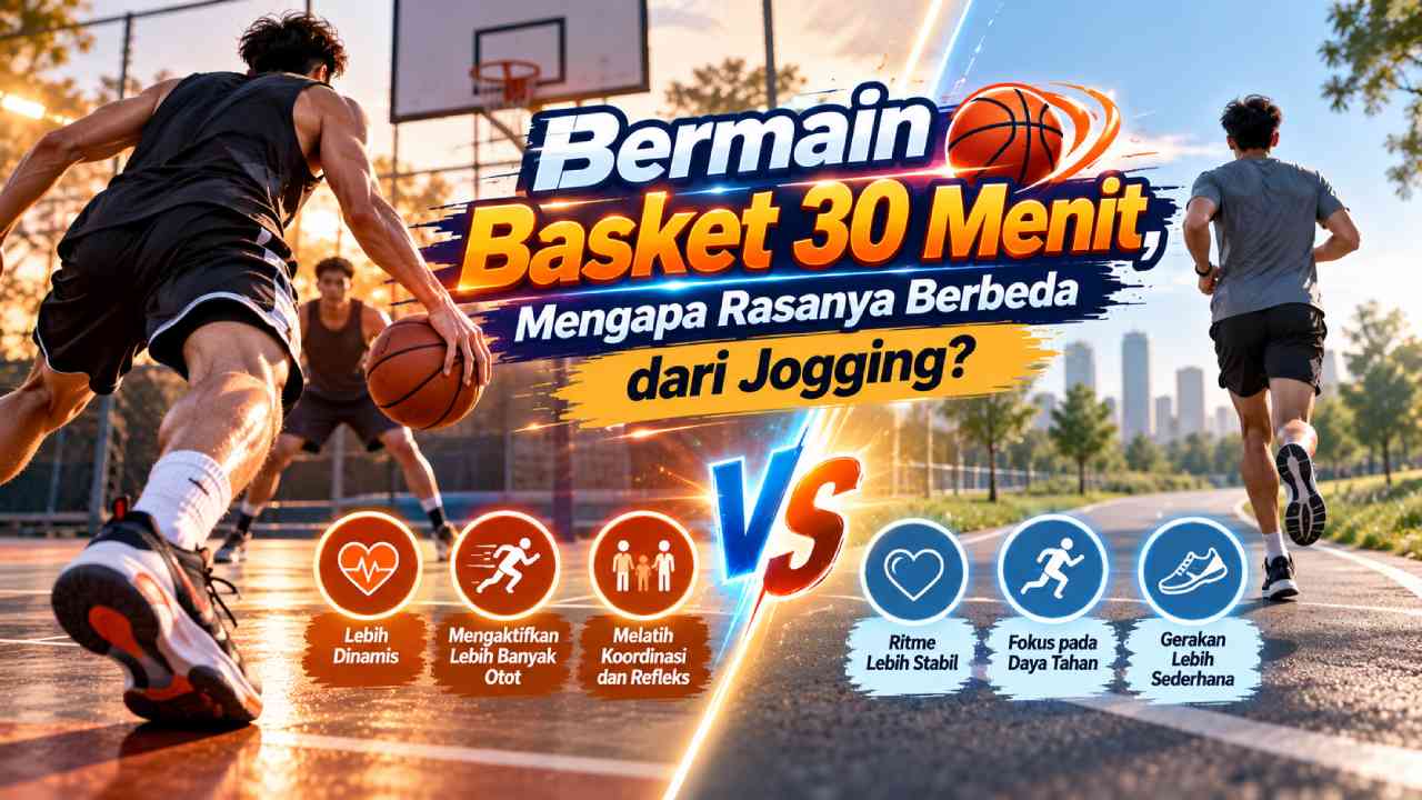Bermain Basket 30 Menit, Mengapa Rasanya Berbeda dari Jogging?
