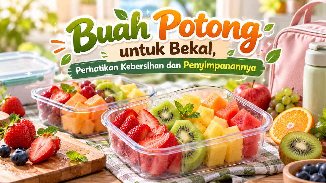 Buah Potong untuk Bekal, Perhatikan Kebersihan dan Penyimpanannya