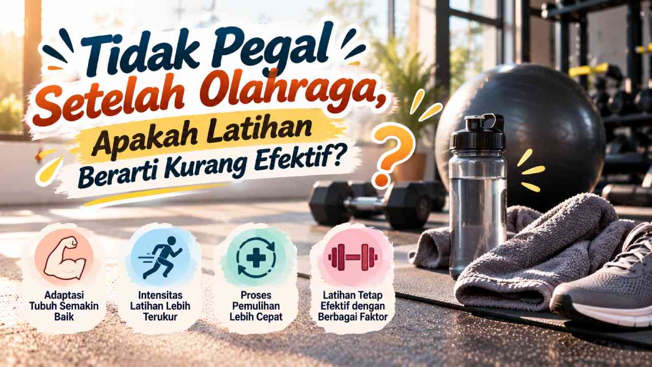 Tidak Pegal Setelah Olahraga, Apakah Latihan Berarti Kurang Efektif?